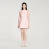 Mini-Kleid aus Tweed mit Pailletten