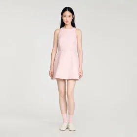 Mini-Kleid aus Tweed mit Pailletten
