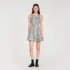 Mini-Kleid aus Tweed und Pailletten