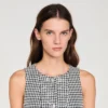 Mini-Kleid aus Tweed und Pailletten