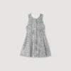 Mini-Kleid aus Tweed und Pailletten