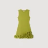Mini-Strickkleid mit Blumenmuster