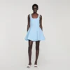 Mini-Strickkleid mit Perlenverzierung