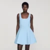 Mini-Strickkleid mit Perlenverzierung