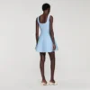 Mini-Strickkleid mit Perlenverzierung
