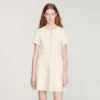 Mini-Strickkleid mit Pointelle-Muster