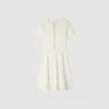 Mini-Strickkleid mit Pointelle-Muster