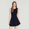 Mini-Strickkleid mit Rüschen