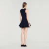 Mini-Strickkleid mit Rüschen