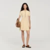 Minikleid aus Strick mit Blumenmuster