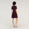 Minikleid aus Strick mit Blumenmuster