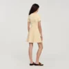 Minikleid aus Strick mit Blumenmuster