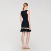 Minikleid aus Strick mit Metallkette