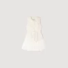 Minikleid aus zwei Materialien