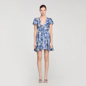 Minikleid mit Blumenprint