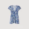 Minikleid mit Blumenprint
