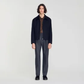 Minimalistische Jacke mit Reissverschluss
