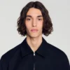 Minimalistische Jacke mit Reissverschluss