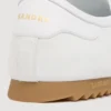 Niedrige Sneaker aus Leder und Wildleder