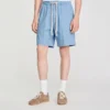 Niedrige Sneaker aus Leder und Wildleder