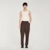 Oversize-Hose aus Wolle