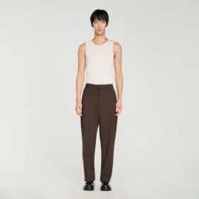 Oversize-Hose aus Wolle