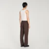 Oversize-Hose aus Wolle