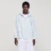 Oversize-Jacke mit besticktem Kragen
