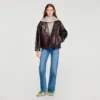 Oversize-Lederjacke