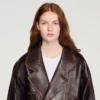 Oversize-Lederjacke