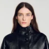 Oversize-Lederjacke