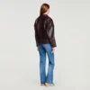 Oversize-Lederjacke
