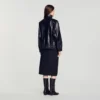 Oversize-Lederjacke