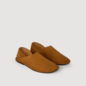 Pantoffeln aus Spaltleder