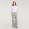 Peplum-Hemd mit Reissverschluss