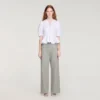 Peplum-Hemd mit Reissverschluss