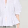 Peplum-Hemd mit Reissverschluss