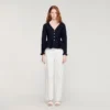 Peplum-Strickjacke