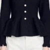 Peplum-Strickjacke