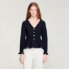 Peplum-Strickjacke