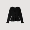 Peplum-Strickjacke