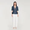 Peplum-Top mit Pailletten