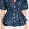 Peplum-Top mit Pailletten