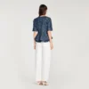 Peplum-Top mit Pailletten