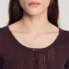 Pointelle-Strickoberteil