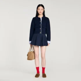 Polo-Cardigan aus Wolle