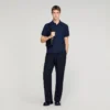 Polohemd aus Jacquard mit quadratischem Kreuzmuster