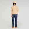 Polohemd in Jute-Optik