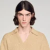 Polohemd in Jute-Optik