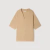 Polohemd in Jute-Optik